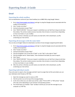 Exporting Email: A Guide