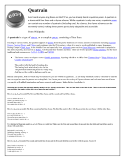 Quatrain - Harrellland