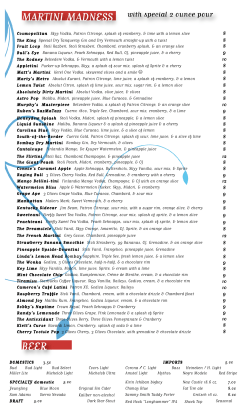 Cosmopolitan Skyy Vodka, Patron Citronge, splash of cranberry