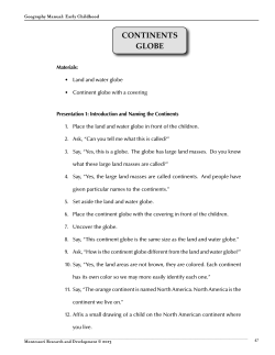 continents globe - The Montessori Parent