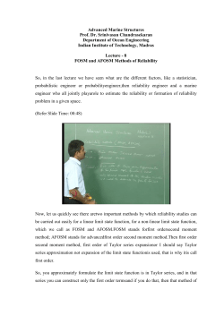 Advanced Marine Structures Prof. Dr. Srinivasan
