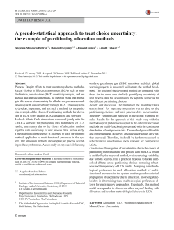 A pseudo-statistical approach to treat choice uncertainty: the