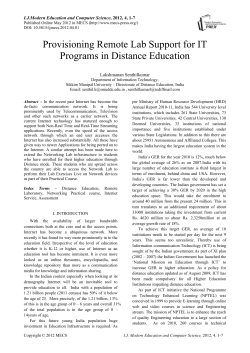 Full Text - MECS Publisher