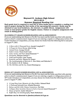 Maynard H. Jackson High School 2013