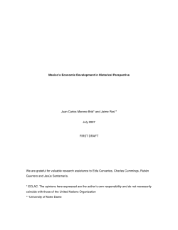 Mexico`s Economic Development in Historical - U