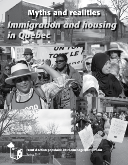 Immigration and housing in Quebec