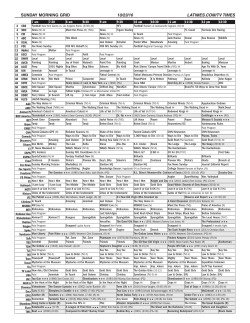 SUNDAY MORNING GRID 10/23/16 LATIMES.COM/TV TIMES