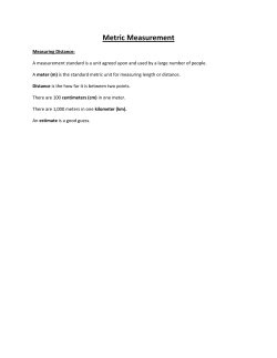 Metric Measurement