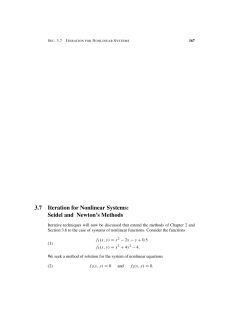 3.7 Iteration for Nonlinear Systems - Full