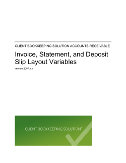 CBS Accounts Receivable - CS Professional Suite
