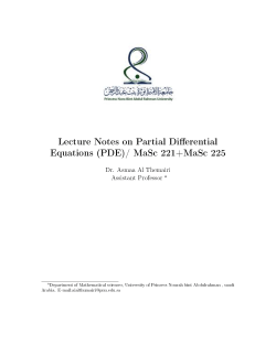 Lecture notes1 - Dr. Asma Al-Themairi Dr. Asma Al