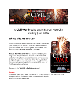 A Civil War breaks out in Marvel HeroClix starting June 2016!