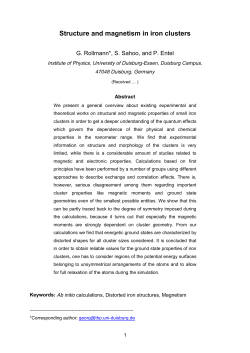 Structure and magnetism in iron clusters