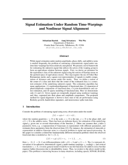 Signal Estimation Under Random Time