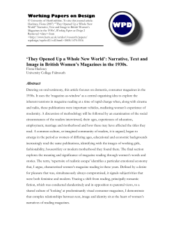 Chapter three: Reading the Modern Woman: the new female reader
