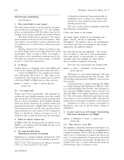 272 TUGboat, Volume 32 (2011), No. 3 Multi