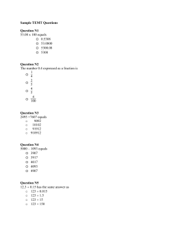 TEMT Sample Questions