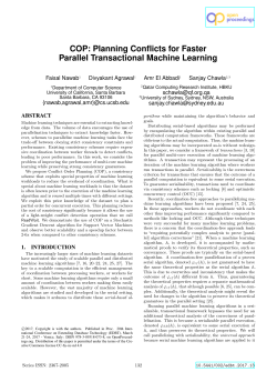 COP: Planning Conflicts for Faster Parallel Transactional Machine