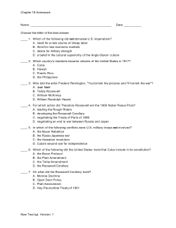 Chapter 18 Homework Name: Date: ______ Choose the letter of the