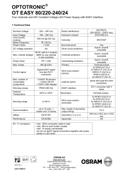 optotronic ot easy 80/220-240/24