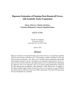 Rigorous Estimation of Floating-Point Round