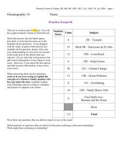 Practice Exam #6 - El Camino College