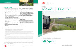 ivm water quality