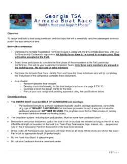 Georgia TSA Armada Boat Race