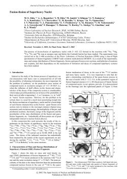 Fusion-fission of Superheavy Nuclei