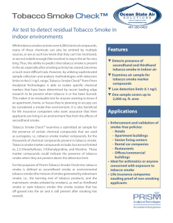 Tobacco Smoke Check&trade; - Prism Analytical Technologies Inc.