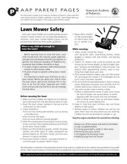 Lawn Mower Safety