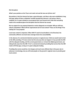 Nick Xenophon What`s your position on the 75 per cent reach rule