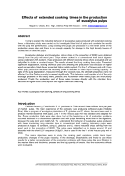 Effects of extended cooking times in the production of eucalytus pulps