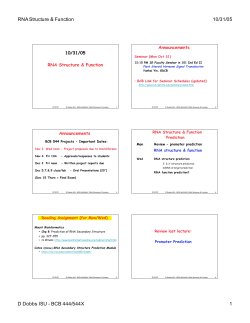 RNA Structure Function PDF