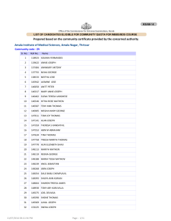 Eligible for community quota for MBBS/BDS course - CEE