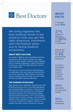 Best Doctor Service Brochure for members with