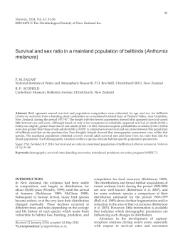 Full Article - Notornis - Ornithological Society of New Zealand