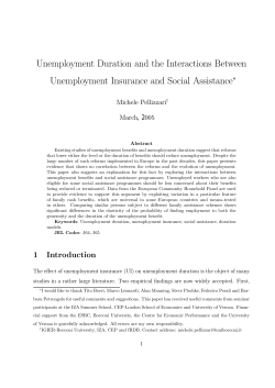 Unemployment Duration and the Interactions Between