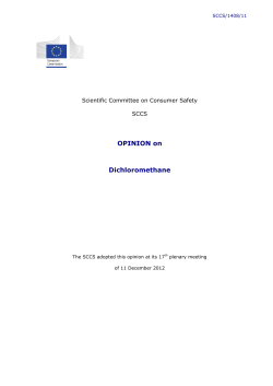 Dichloromethane - European Commission