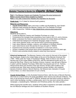 Modular Teacher`s Guide for Coyote School News
