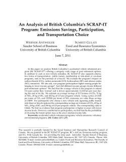 An Analysis of British Columbia`s SCRAP