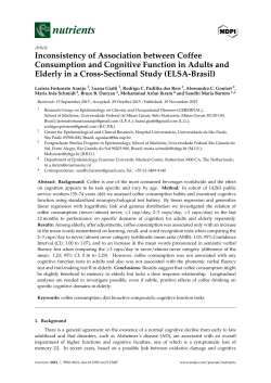 Inconsistency of Association between Coffee Consumption and
