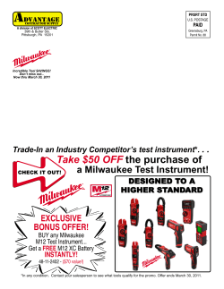 A Milwaukee Test - Advantage Contractor Supply