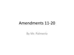 Amendments 11-20 - Palmeriohistory