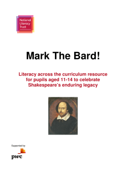 Mark The Bard! - National Literacy Trust