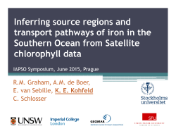 Inferring source regions and transport pathways of iron in the