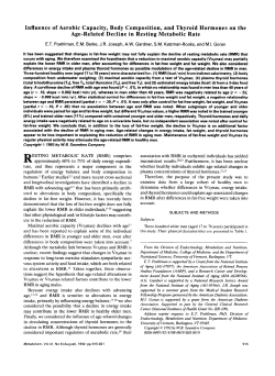 Influence of Aerobic Capacity, Body Composition, and Thyroid