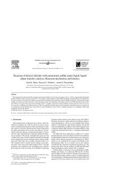Reaction of benzyl chloride with ammonium sulfide