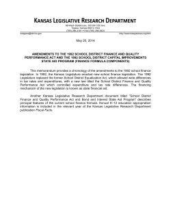 Amendments to School District Finance