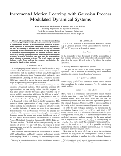 Incremental Motion Learning with Gaussian Process Modulated